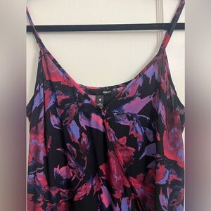Aqua Black Purple Pink Fuchsia Jumpsuit M